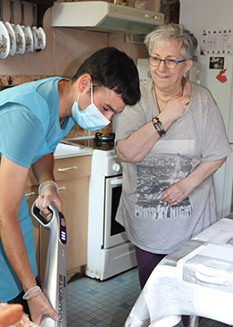 Photo illustrant le service aide à l'entretien du logement, du linge